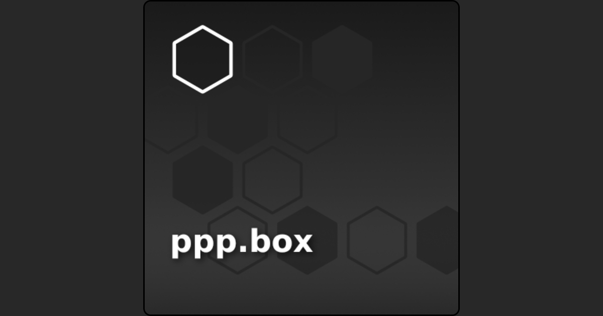 ppp.box - Profile | .box